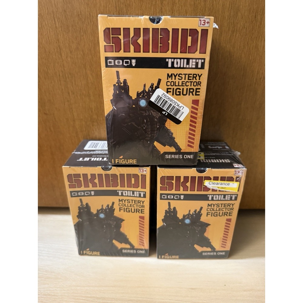 LOT OF 3 Skibidi Toilet Mystery Collector Action Figure Series 1 NEW & SEALED